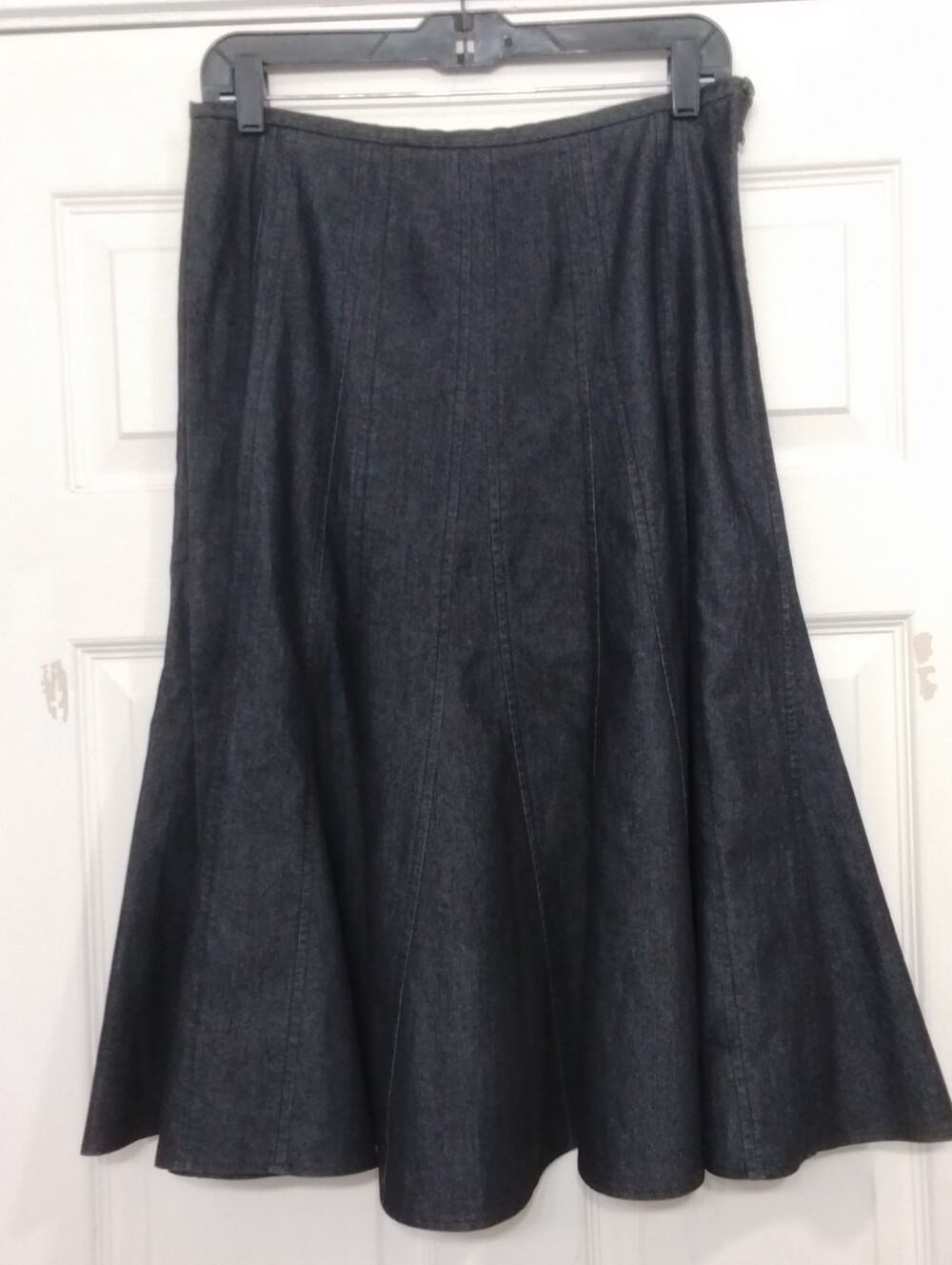 Larry Levine Women's Fit & Flare Midi Black Size 6 Skirt 3914J2